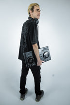 Raver Sigil Oversized Tee | Acid Black